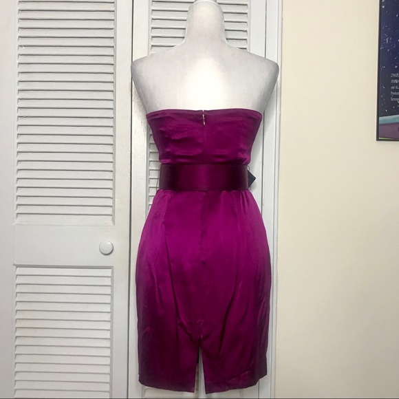Vintage Express vibrant fuchsia strapless dress - Picture 5 of 5